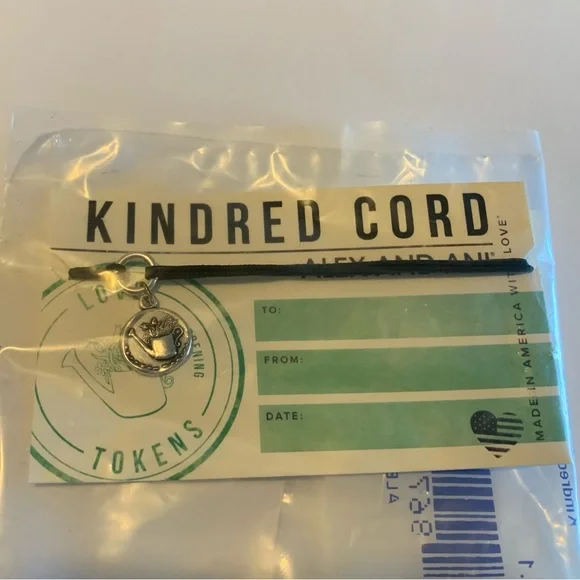 Alex and Ani Gardening pull cord bracelet new on card in sealed bag - Picture 2 of 2